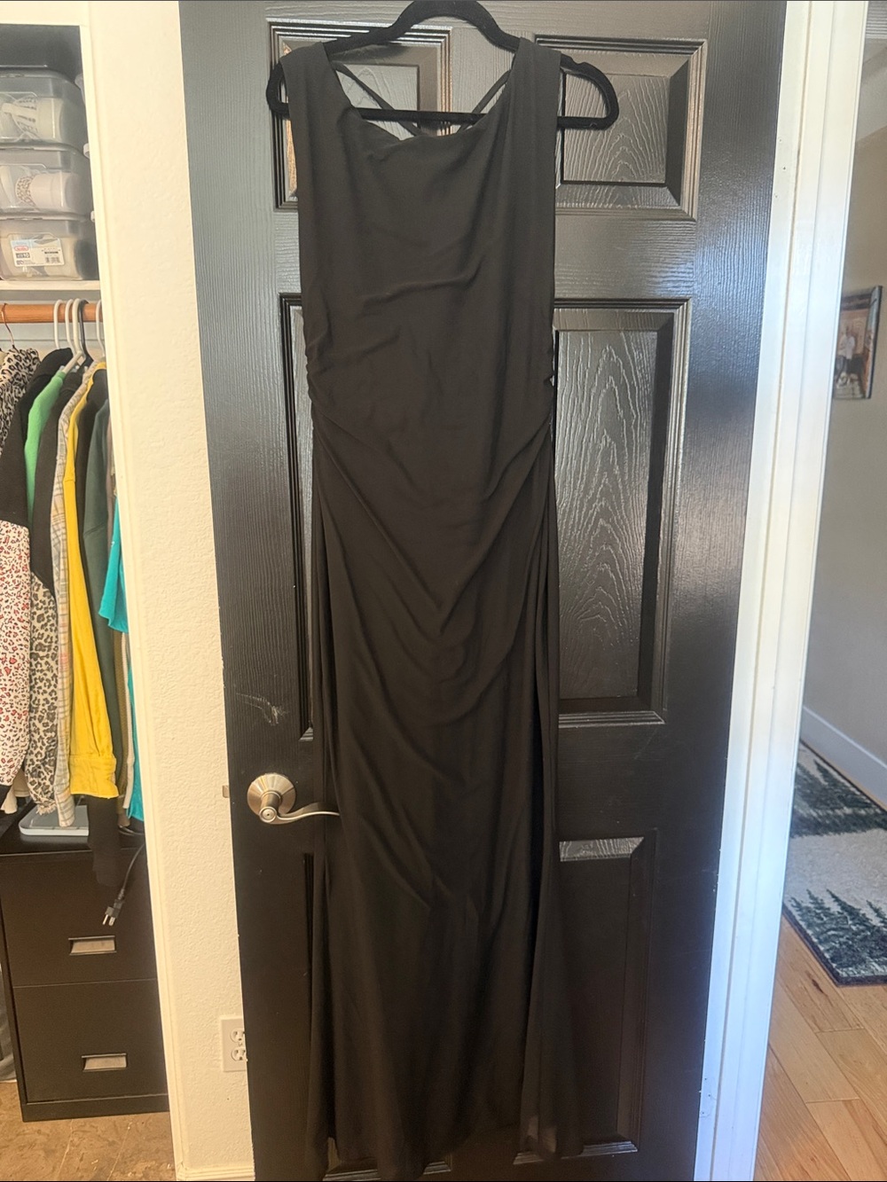Classic Black Sleeveless Maxi Dress